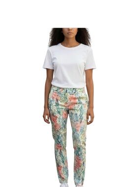 Floral Old Navy Pixie ankle pants mid rise size 4